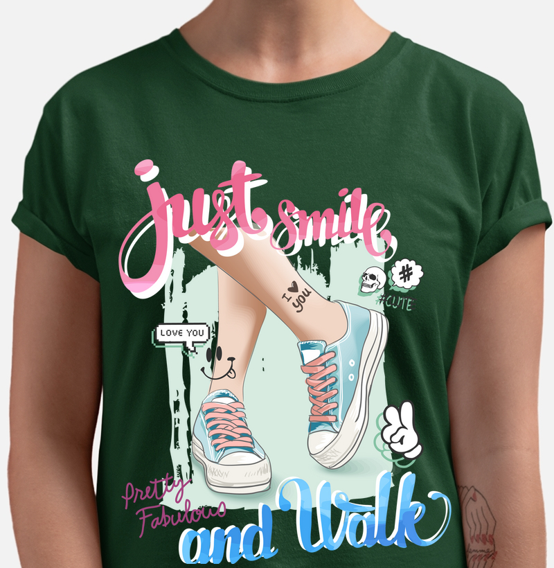 Camiseta Feminina | Just Smile