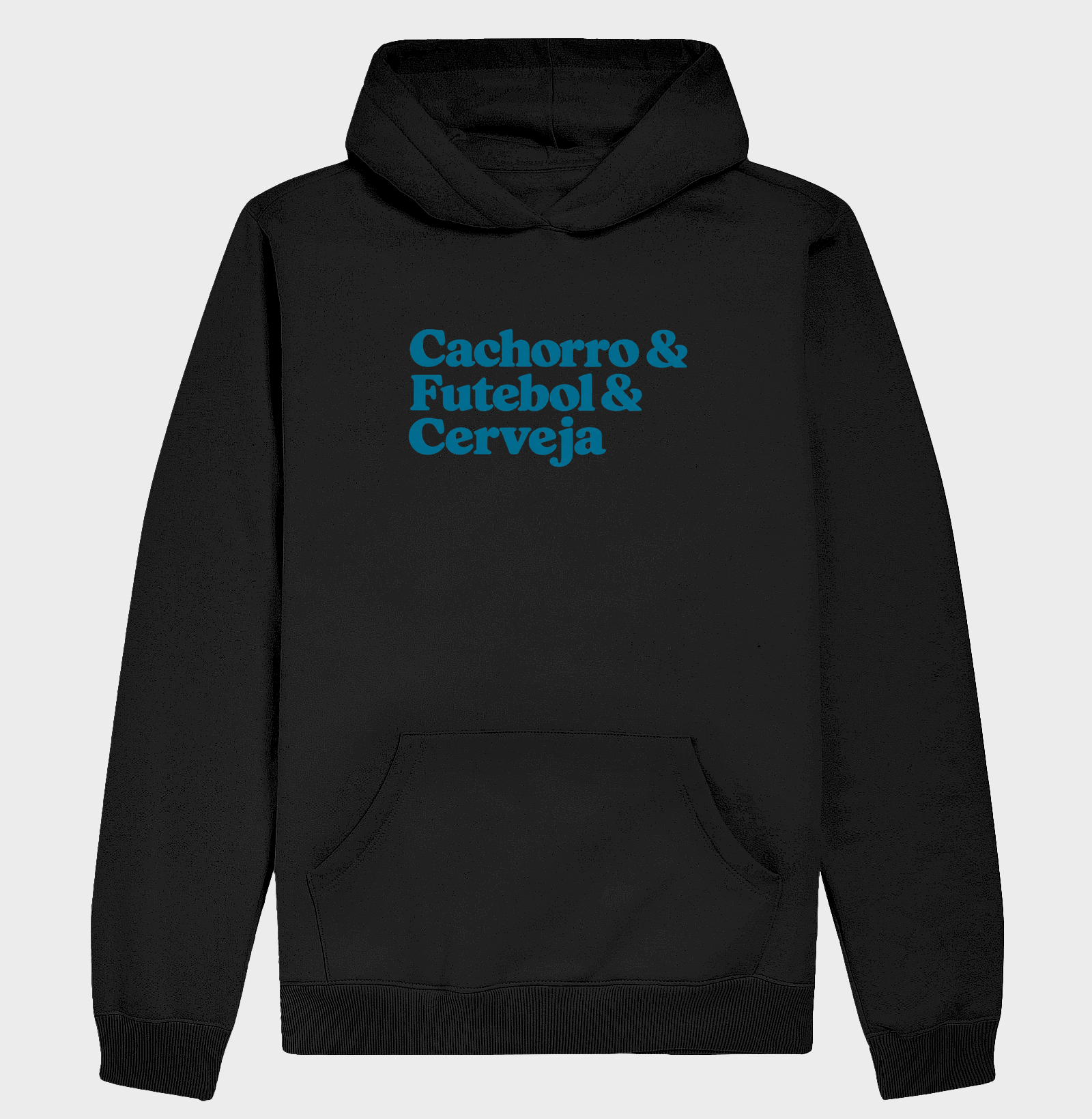 Cachorro & Futebol & Cerveja - Hoodie Moletom