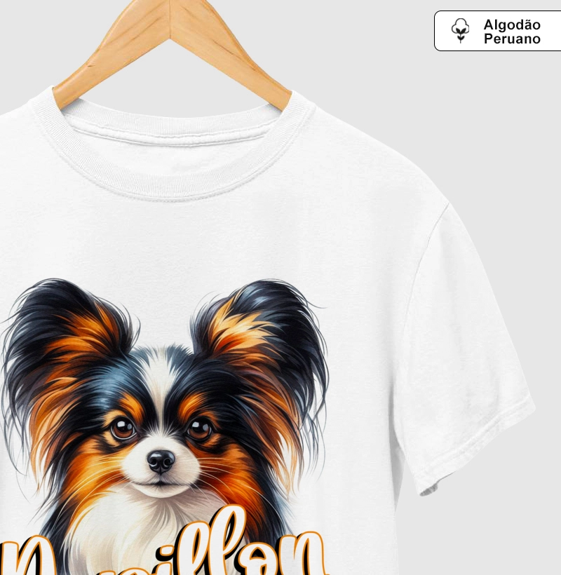Camiseta Algodão Peruano Papillon Head