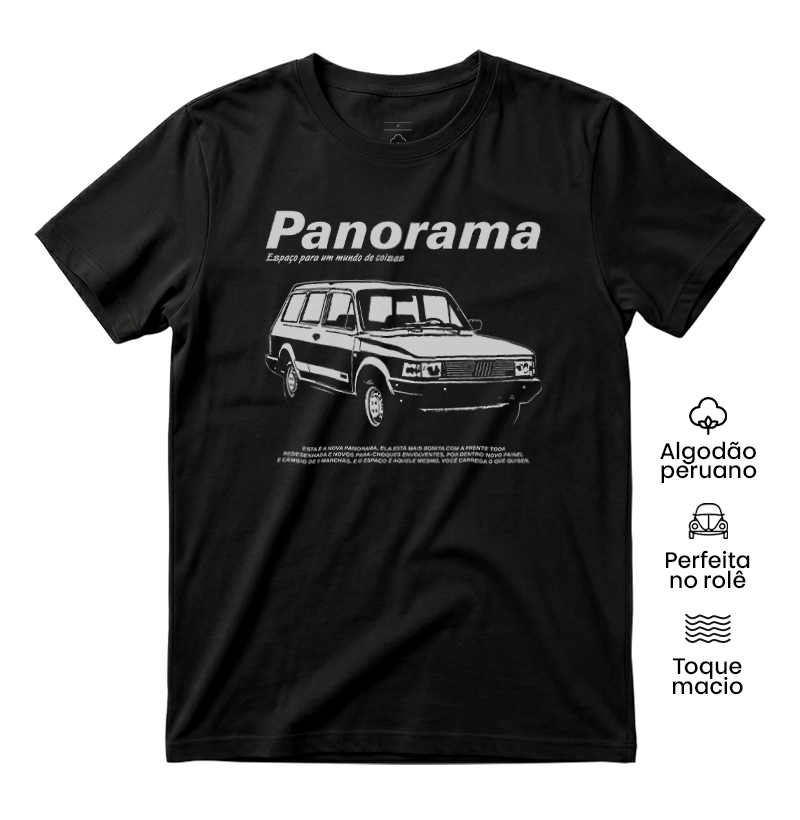 Panorama | Espaço para um mundo de coisas - Camiseta Algodão Peruano
