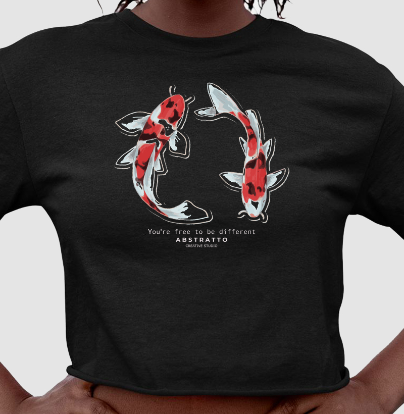 Camiseta Cropped Carpas