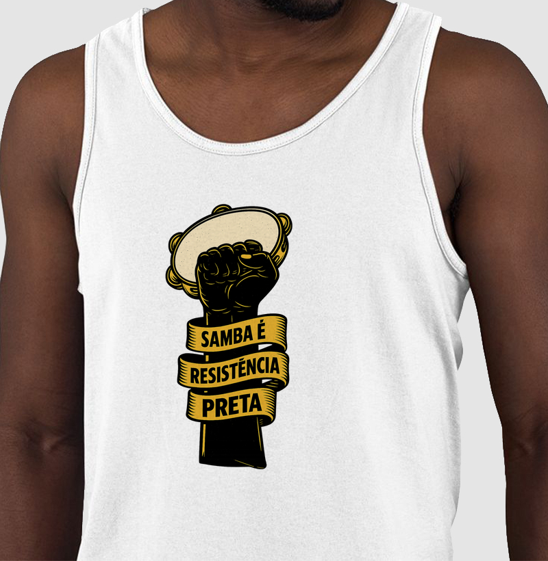 Camiseta Original Samba é Resistência Preta