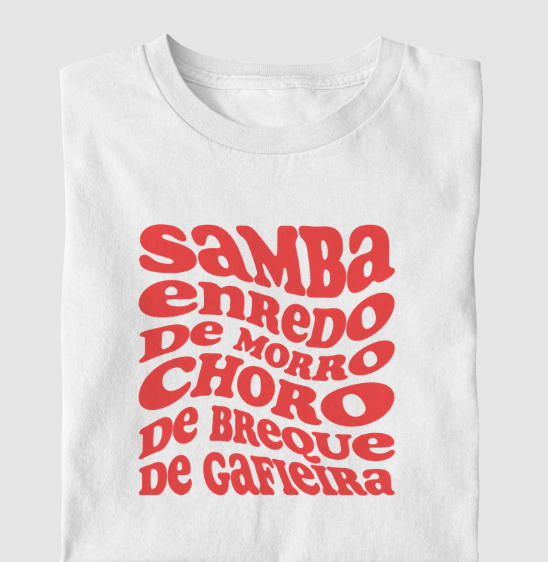 Camiseta Samba Tipos
