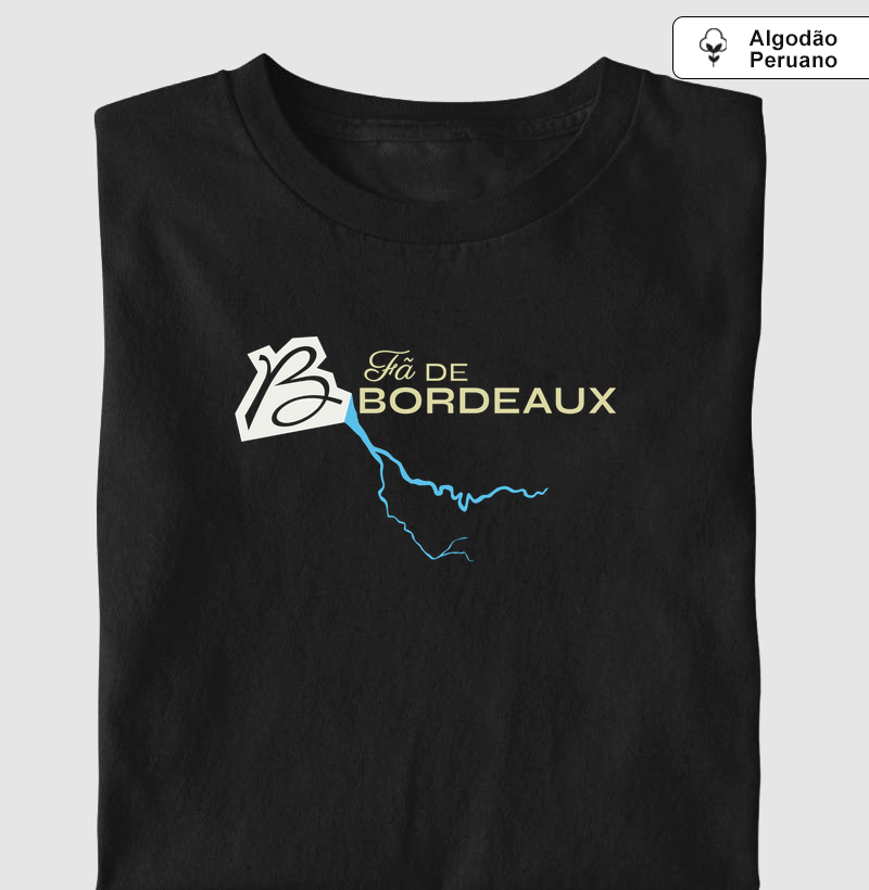 Fã de Bordeaux - Camiseta Algodão Peruano