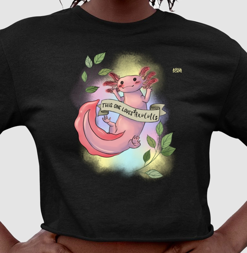 Axolote "This One Loves Axolotl" - Cropped