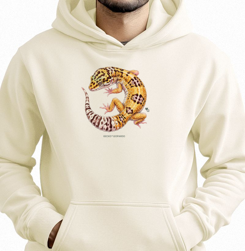 Répteis - Gecko Leopardo - Moletom Hoodie