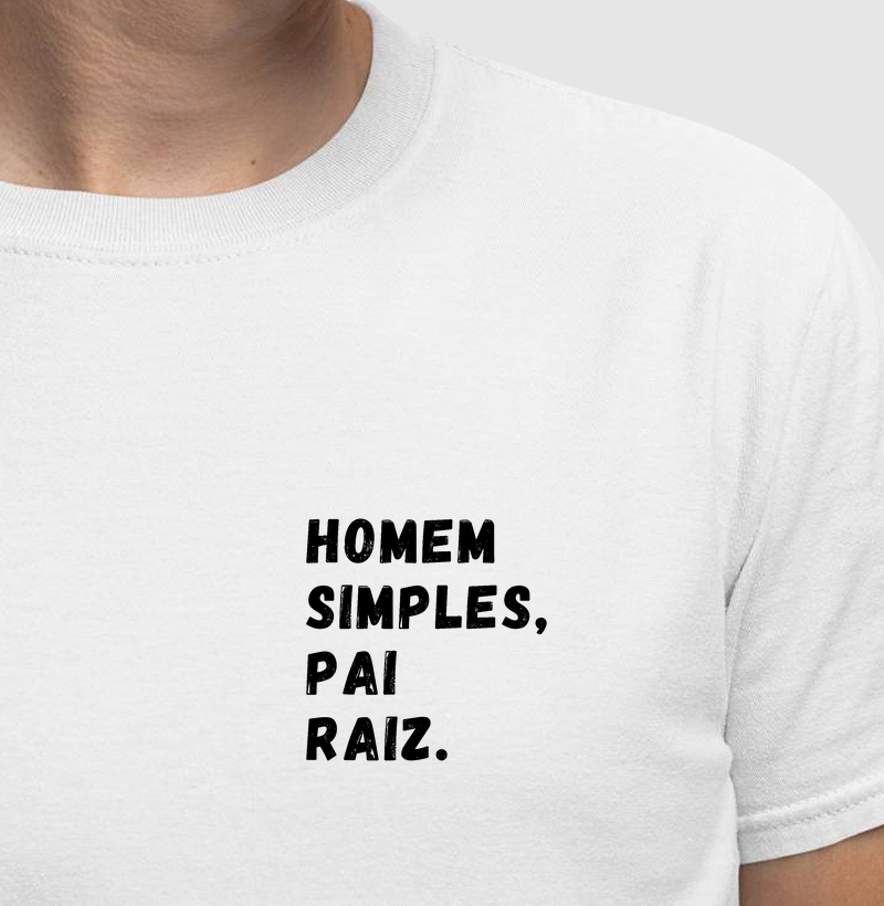 HOMEM SIMPLES PAI RAIZ DE BOLSO