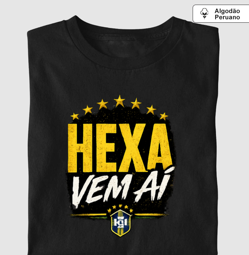 🇧🇷 HEXA VEM AÍ – CAMISETA OFICIAL DA TORCIDA QUE ACREDITA