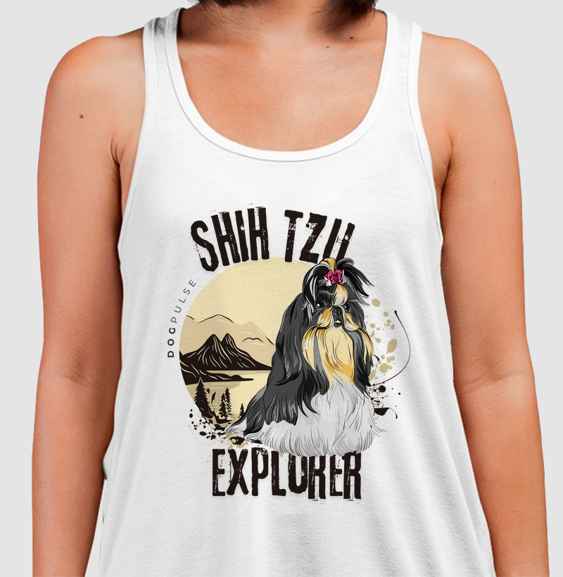 Camiseta Regata Dog Pulse Shih Tzu Explorer – Gentle Adventurer