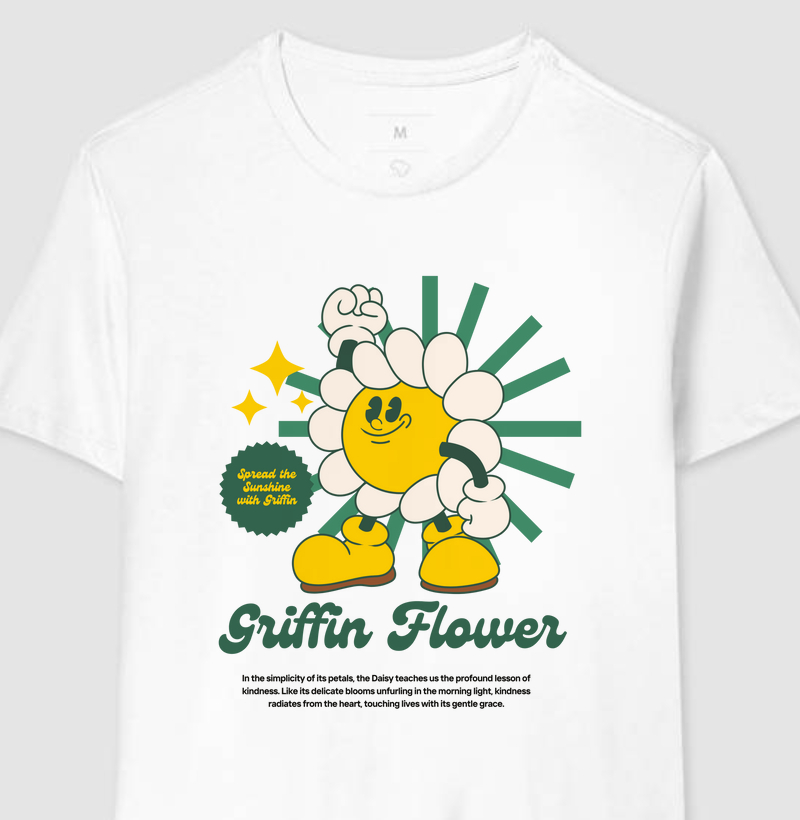 CAMISETA MASCULINA GRIFFIN FLOWER