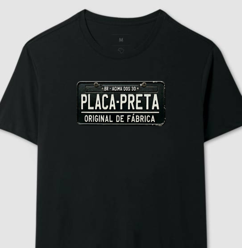 Placa Preta | Original de Fábrica | Branca