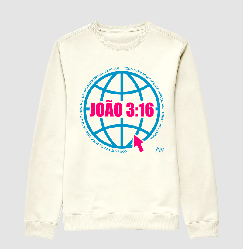 Suéter Moletom João 3:16