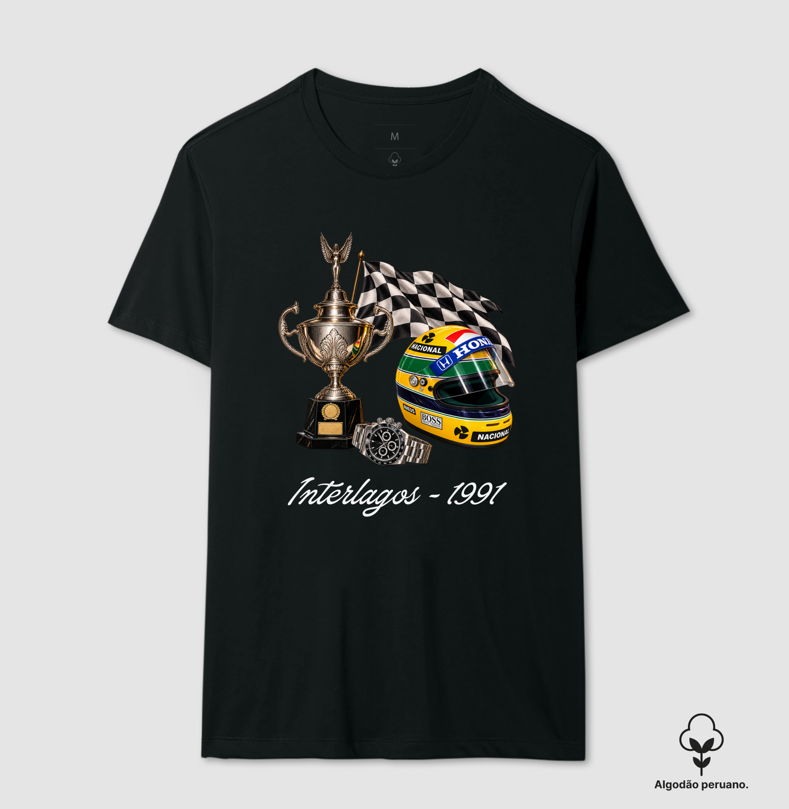 Interlagos 1991 - Camiseta Algodão Peruano