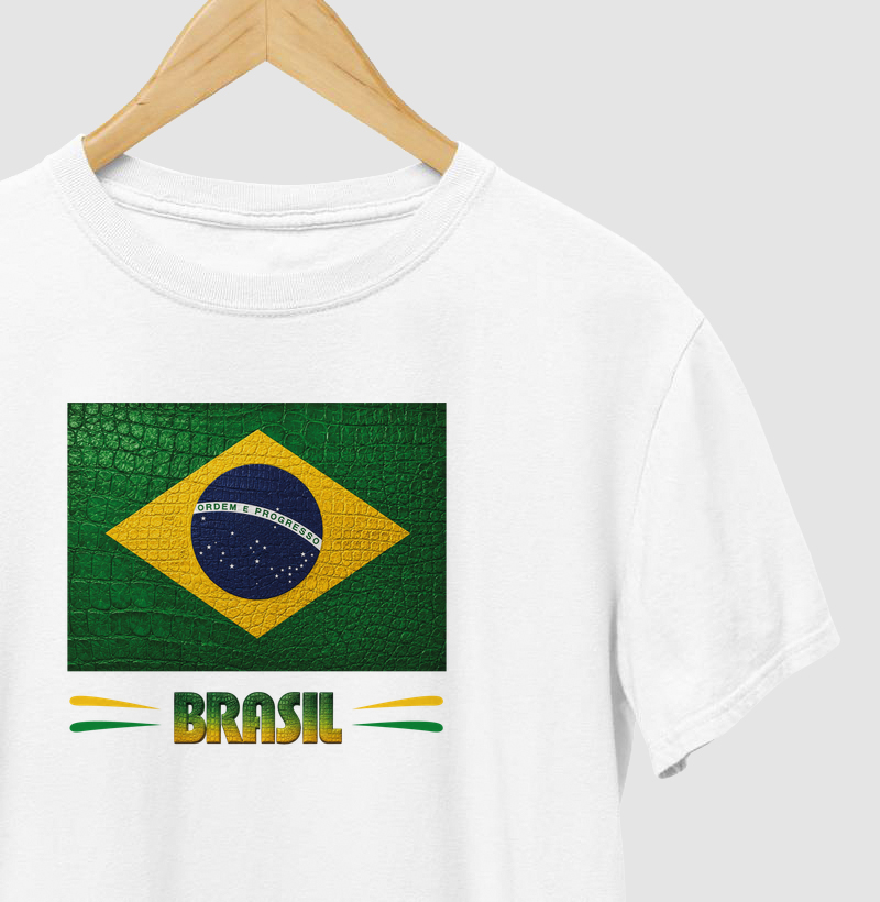Camiseta Bandeira do BR estilizada (Masculina e Feminina)