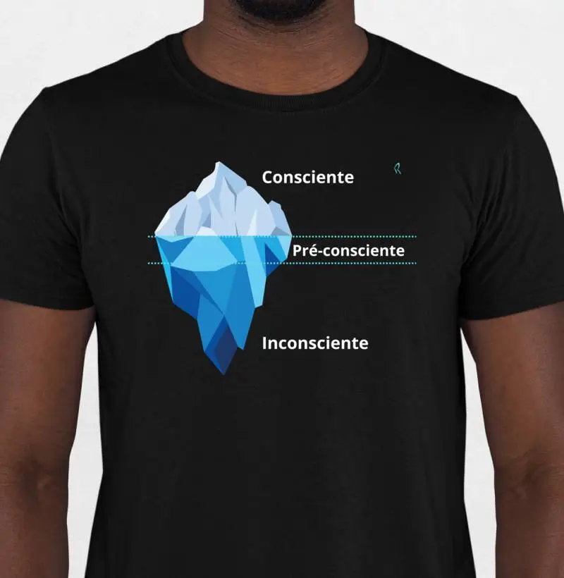 Camiseta Iceberg - Consciente, Pré-consciente, Inconsciente