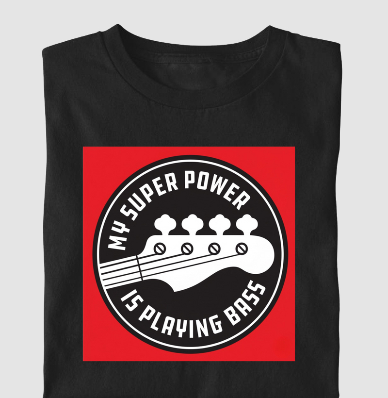 Bass power - Fundo vermelho