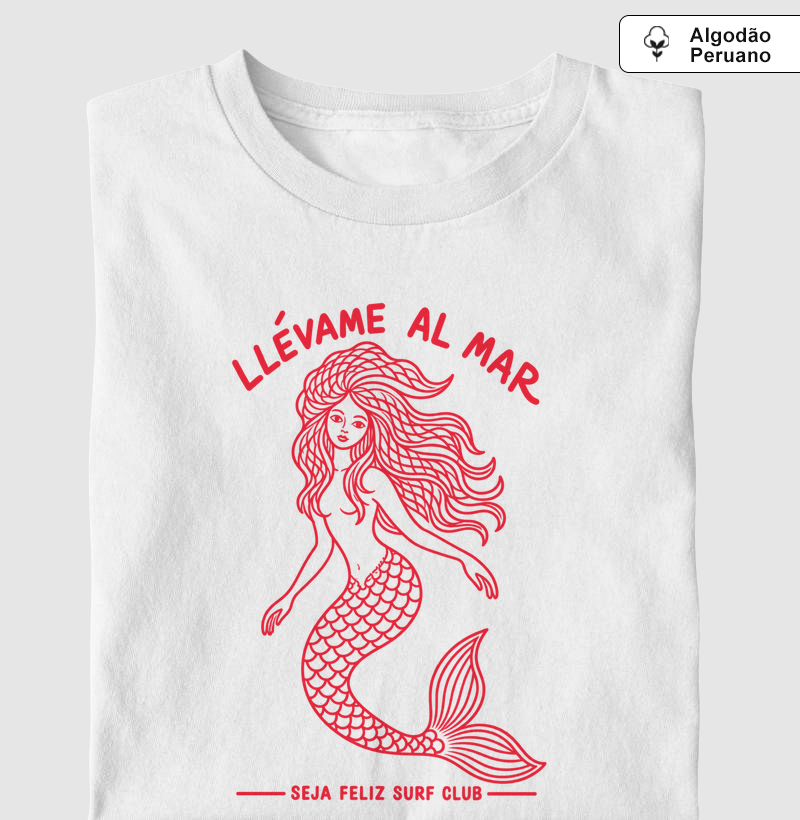 Llévame al Mar - Camiseta Algodão Peruano