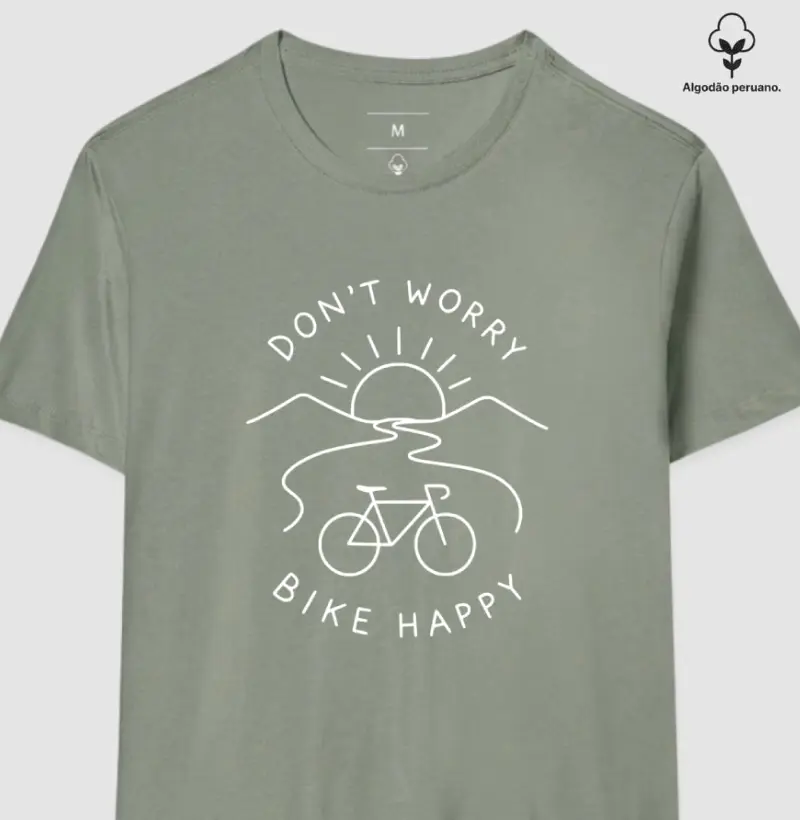 Don't Worry: Estampa Off White | Algodão Peruano