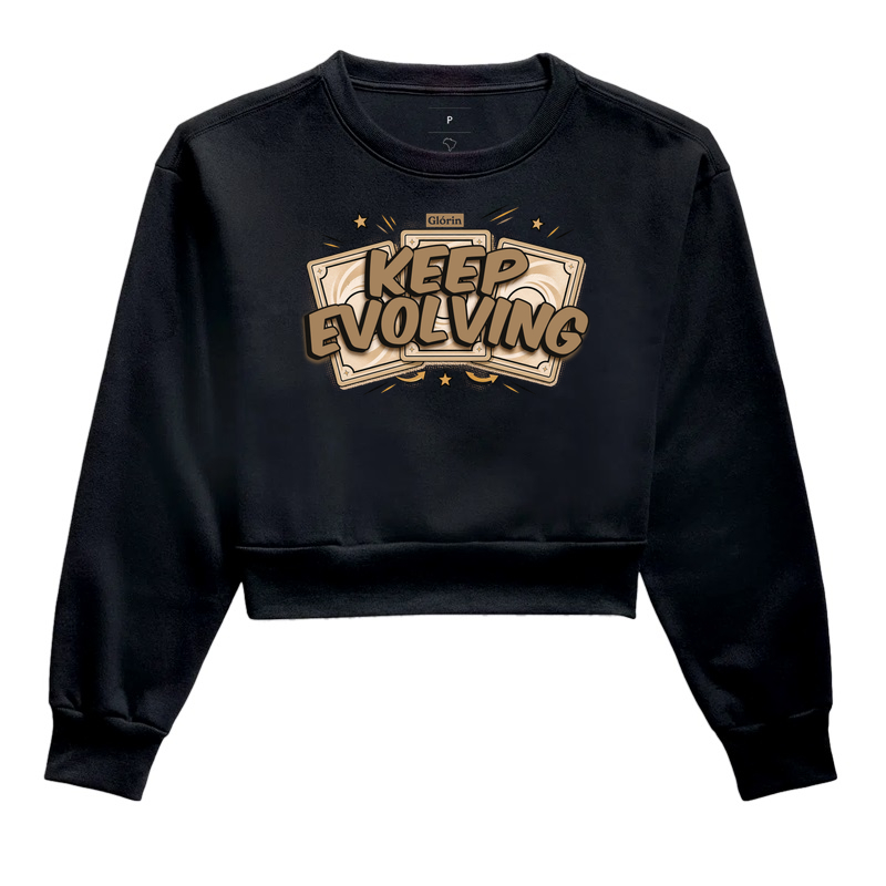 Keep Evolving - Cropped Moletom