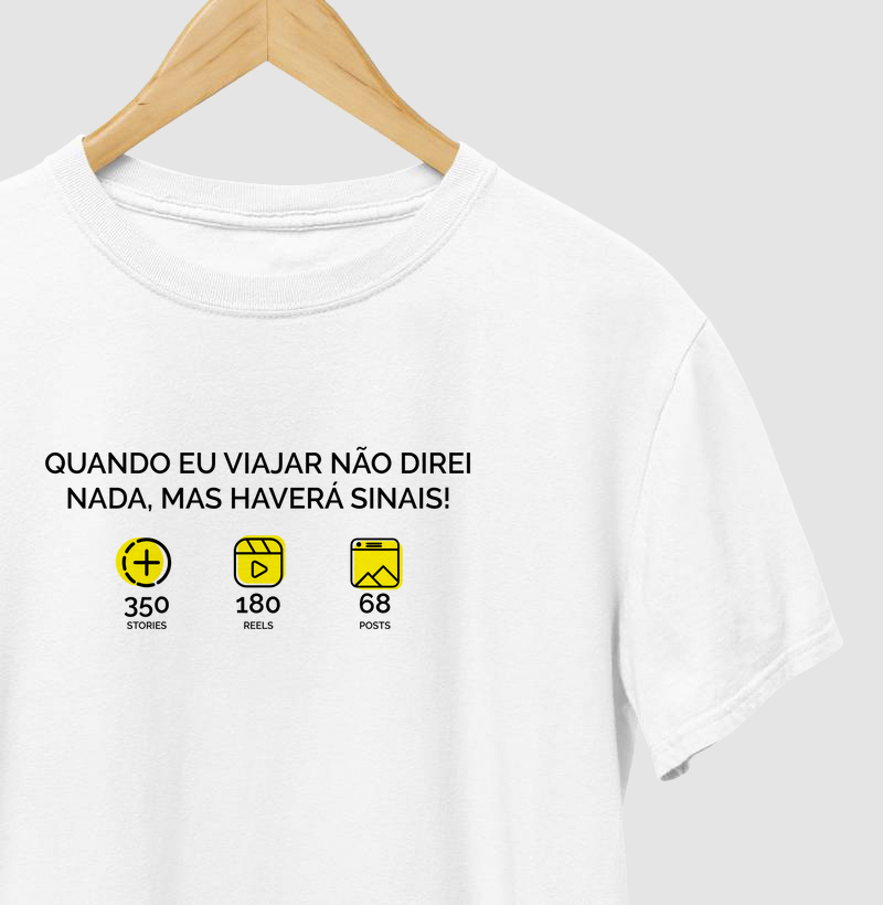 Quando eu viajar, haverá sinais!