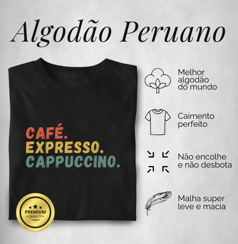 Café. Expresso. Cappuccino.