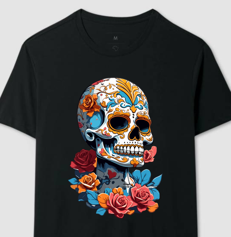 Coleção Caveiras Mexicanas - 3D + Rosas