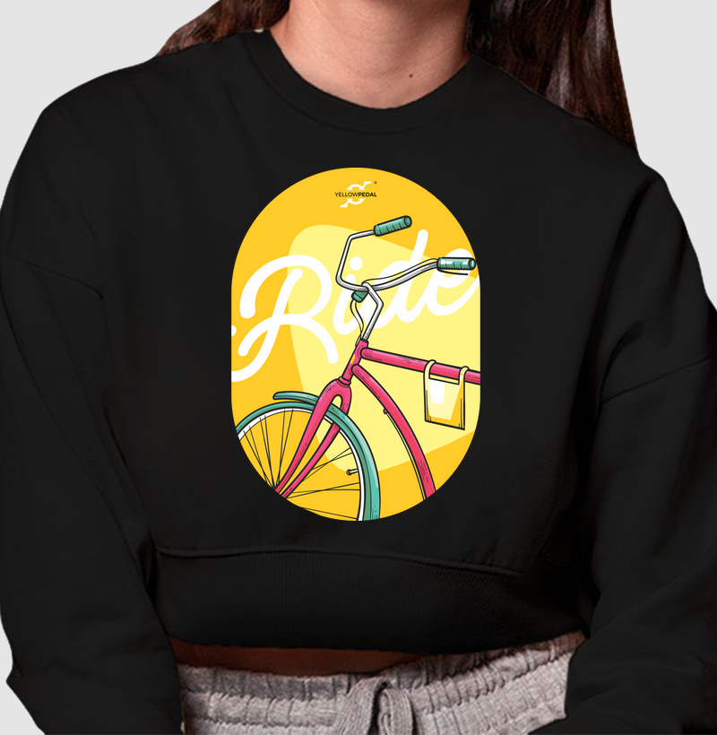 MOLETOM CROPPED YELLOWPEDAL RIDE