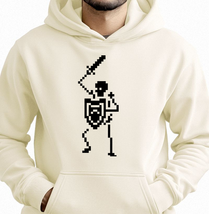 Pixel Skull Sword – Think Tee