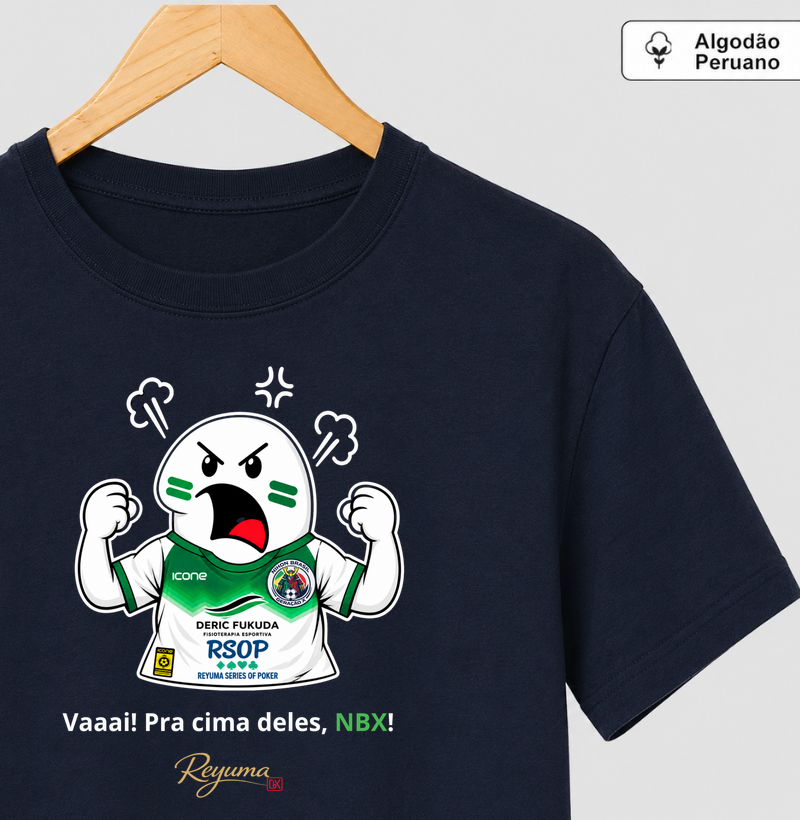 Camiseta Masculina, Feminina, Babylook e Unissex de Algodão Peruano Futebol "Vai! Corre! Pra cima, NBX!"  - Camiseta Algodão Peruano