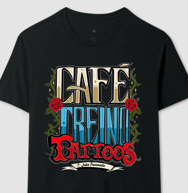Camiseta Café Treino Tattoos