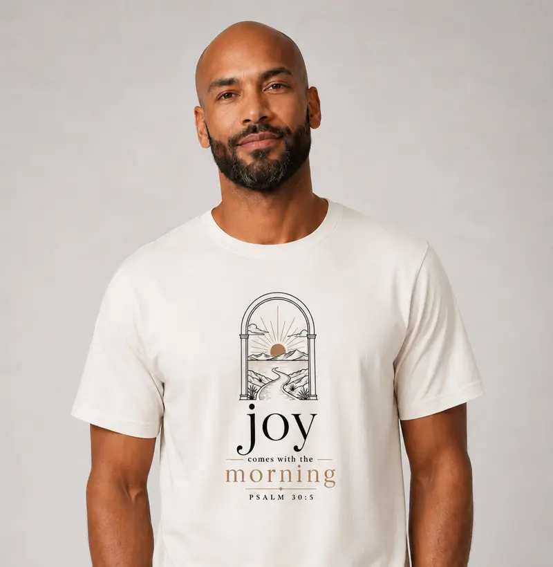 Camiseta Alegria Vem Pela Manhã