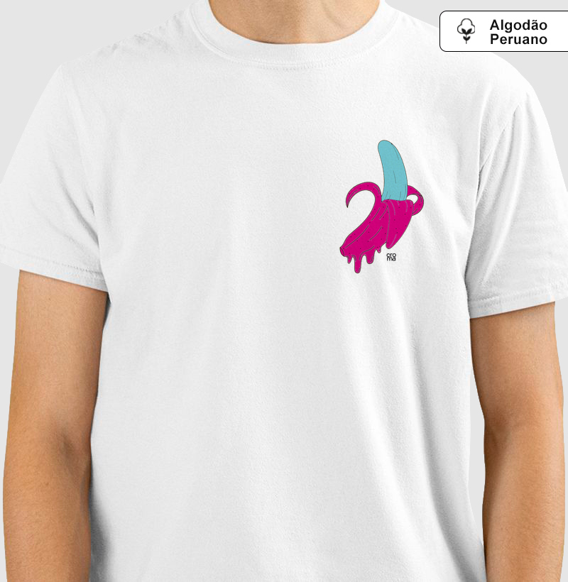 Camiseta Regular Algodão Peruano Banana Electric