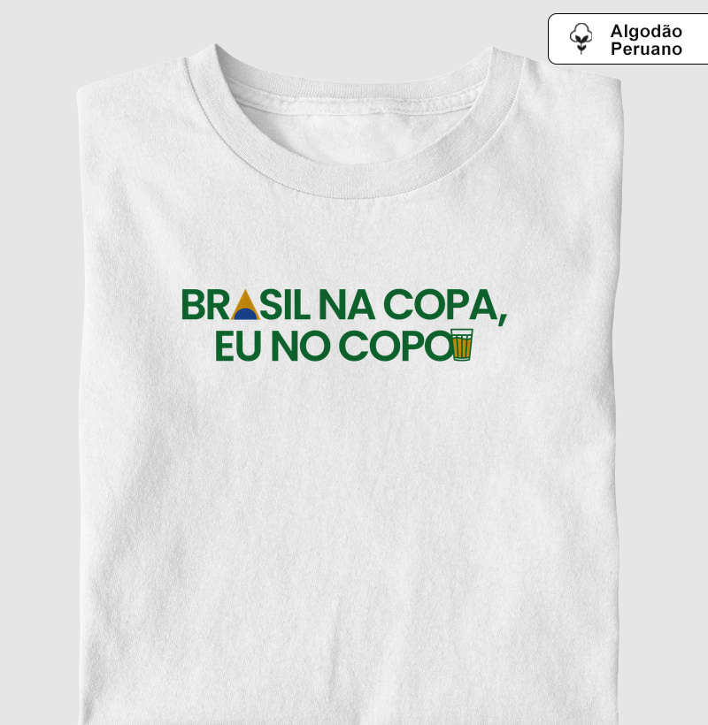 Algodão Peruano - Brasil na copa, eu no copo