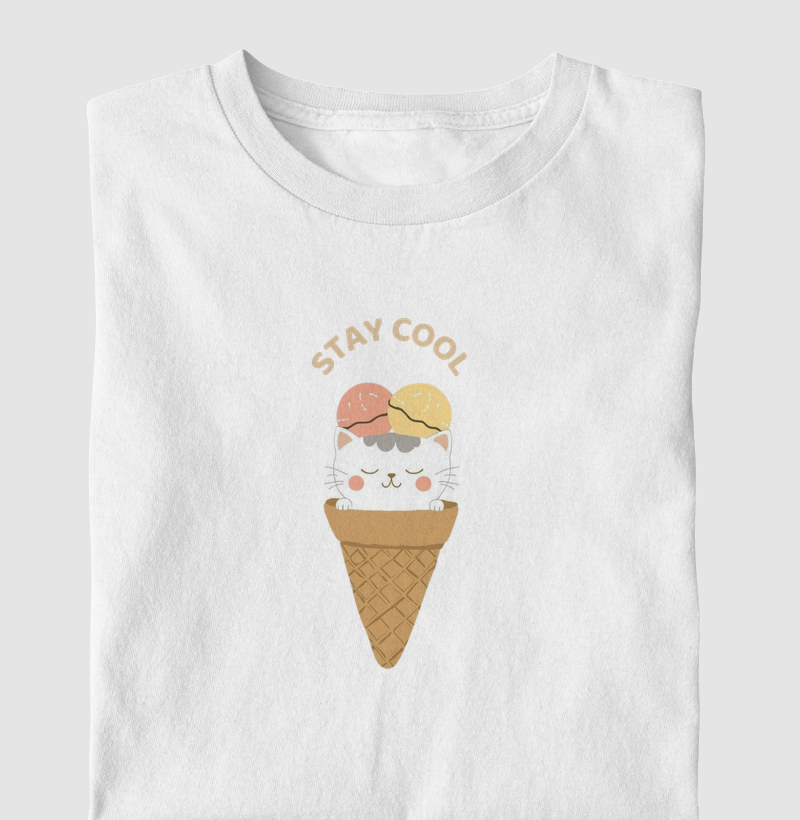 Camiseta Infantil Stay Cool Cat