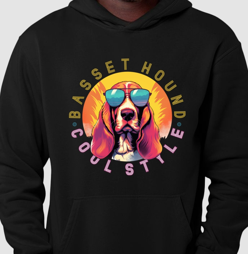 Hoodie Moletom Basset Hound 02