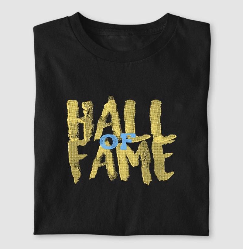 Camiseta estampada hall of fame masculina preta 