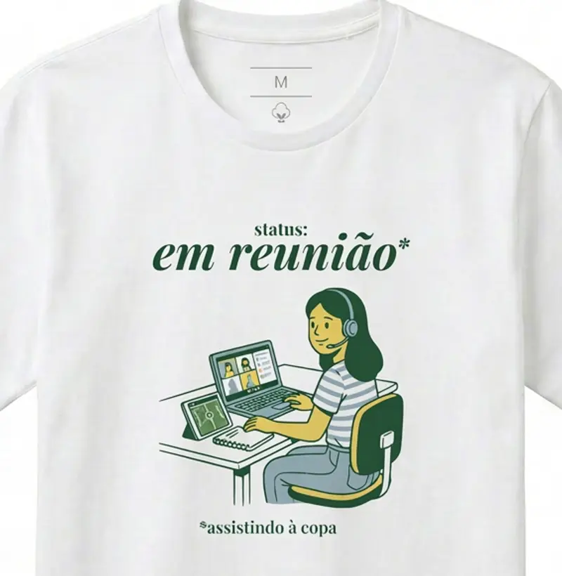 em reunião*
