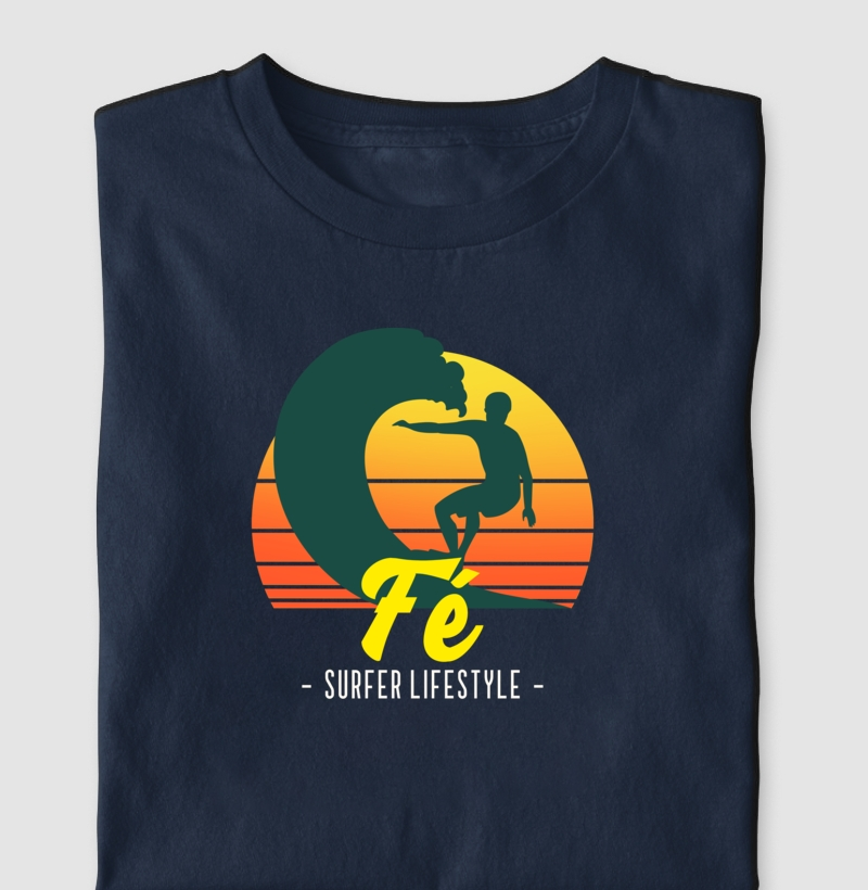 Camiseta Fé Surfer Life Style