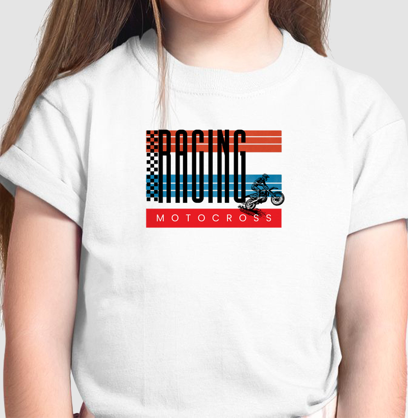 Camiseta Infantil Motocross Racing