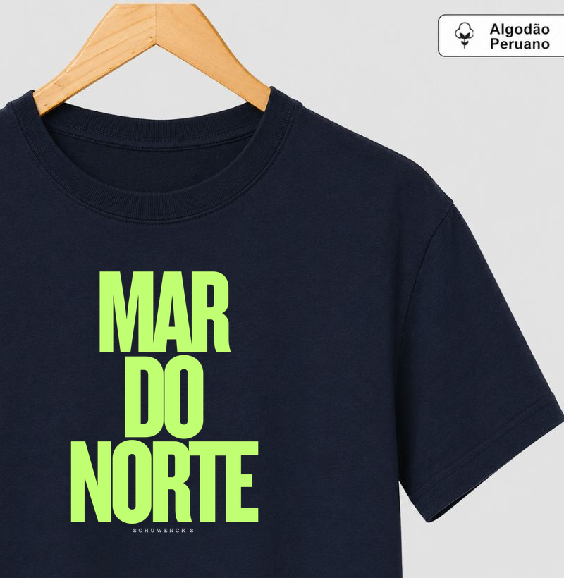 Camiseta Algodão Peruano Mar do Norte
