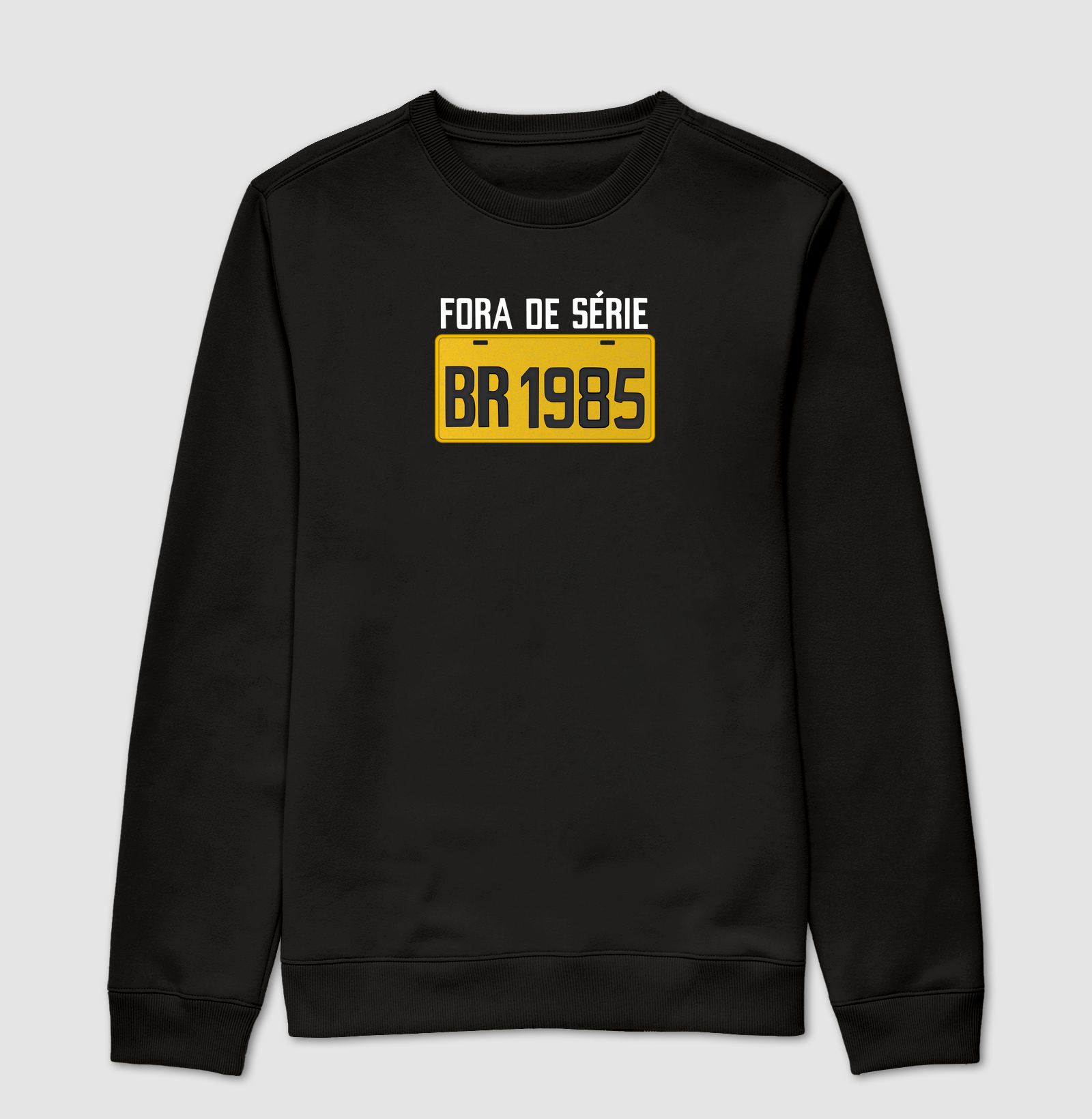 Placa Amarela Grande - Fora de Série 1985