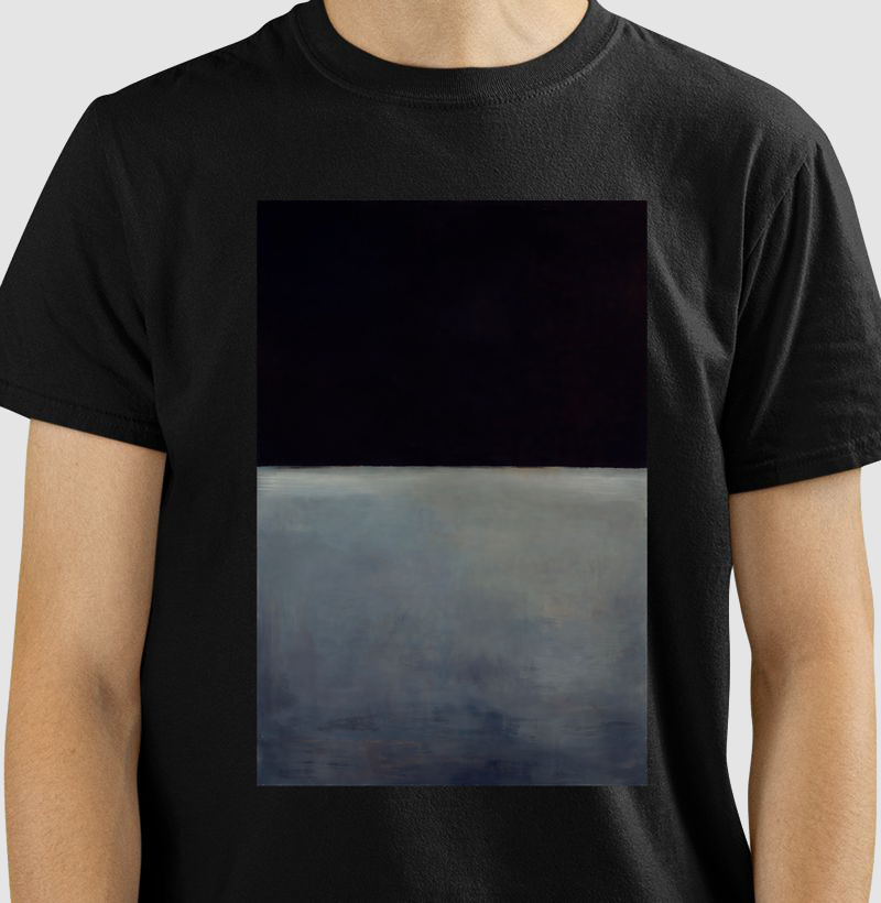 Arte Abstrata_ Mark R. Preto e Cinza