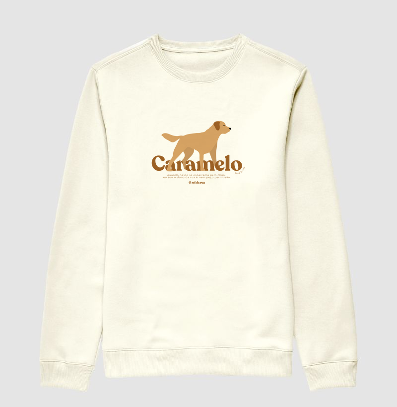 Suéter Moletom Dog Pulse - Caramelo, o Rei da Rua