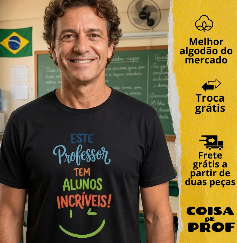 Camiseta Este Professor tem Alunos Incríveis