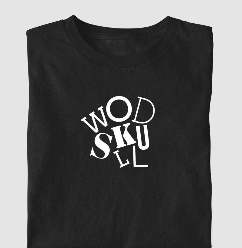Camiseta Wodskull Letras