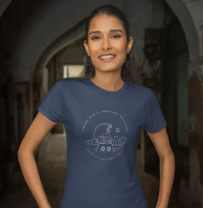 Camiseta Adulto Fortaleza Azul Conect Autismo by Miguel Cavendish