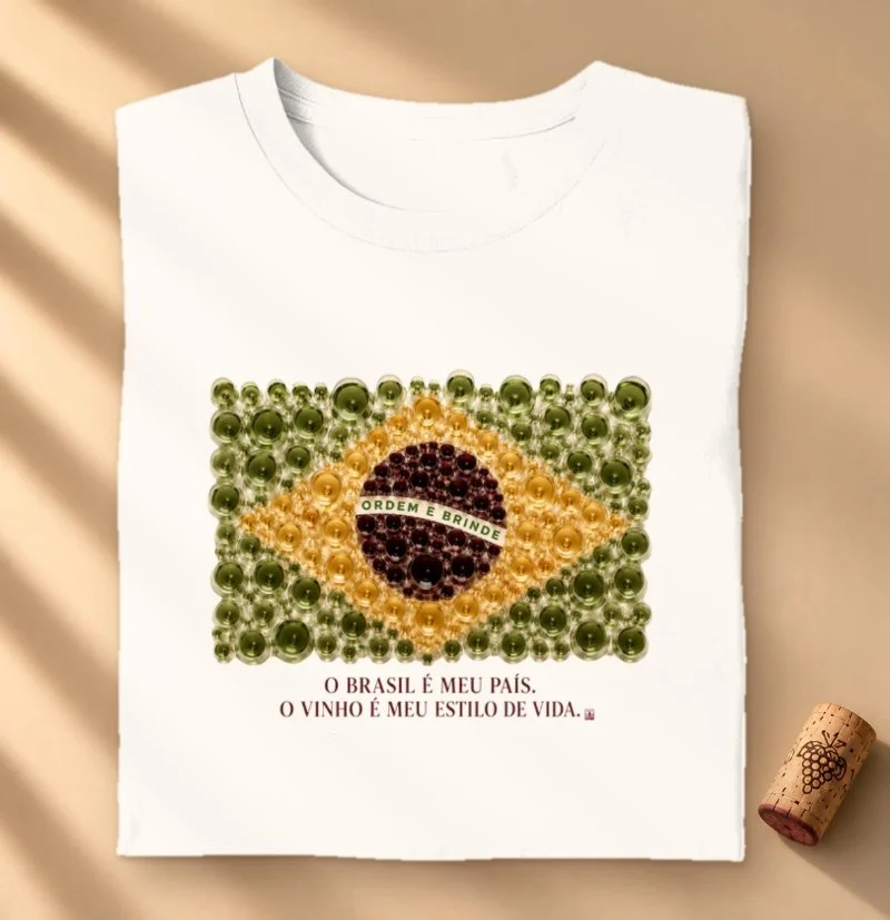 Camiseta Vinho - Brasil em Taças
