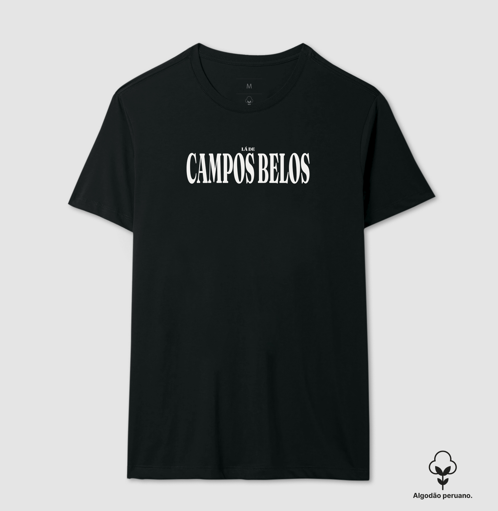 Campos Belos | Tipografia GO - Camiseta Algodão Peruano
