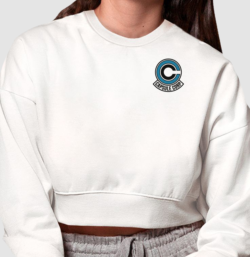Capsule Corp. - Cropped Moletom
