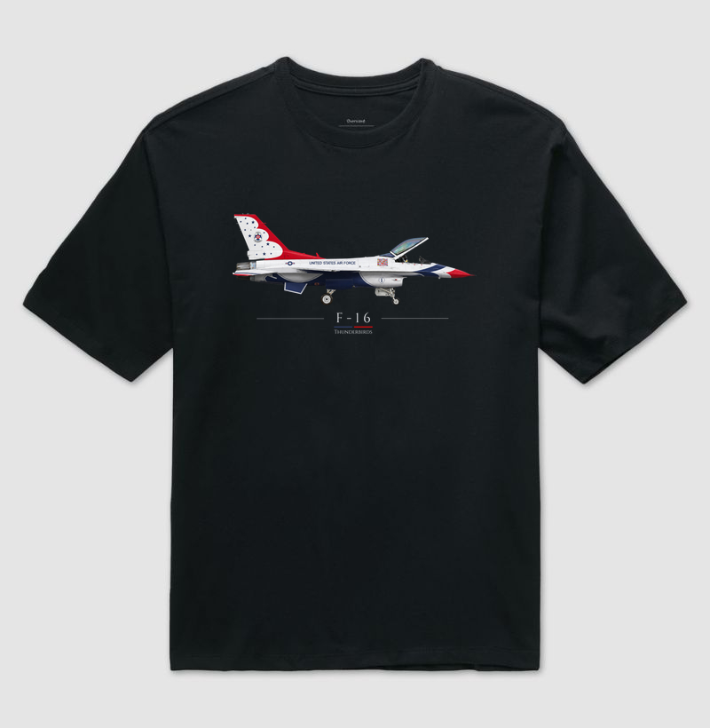 F-16 Thunderbirds | Profile - Camiseta Oversized